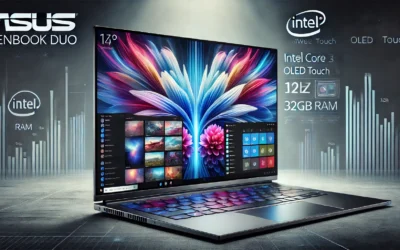 ASUS Zenbook Duo Laptop, Dual 14” OLED 3K 120Hz Touch Display, Intel Evo Certified, Intel Core Ultra 9 185H CPU, Intel Arc Graphics, 32GB RAM, 1TB SSD, Windows 11, Inkwell Gray, UX8406MA-PS99T