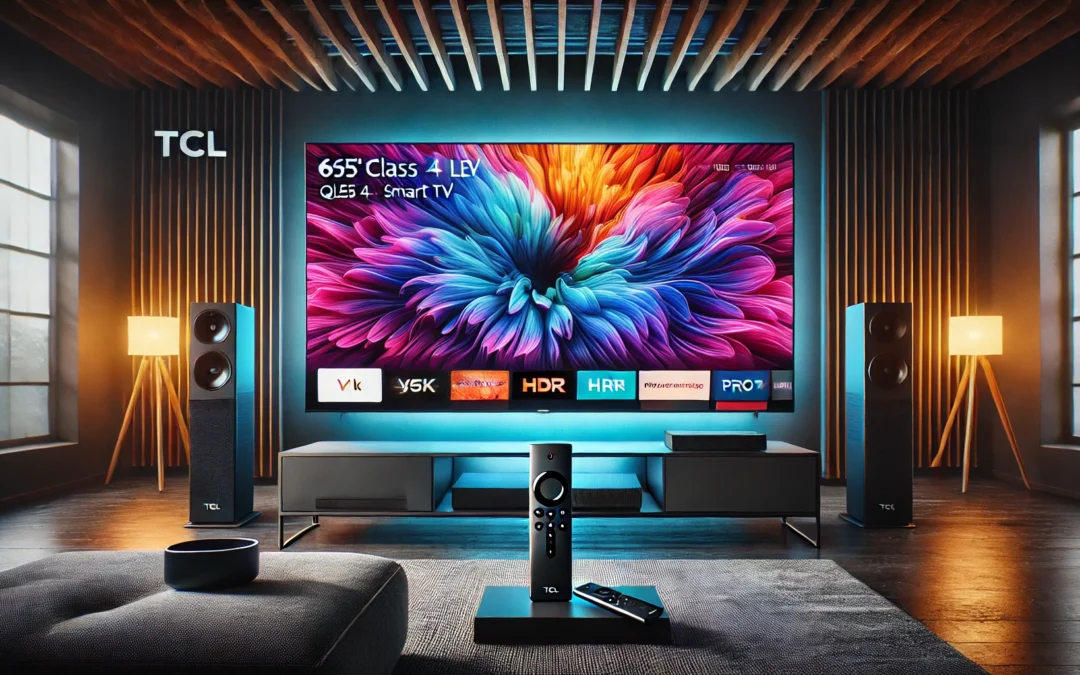 TCL 65-Inch Class Q65 QLED 4K Smart TV with Fire TV (65Q651F, 2024 Model), Dolby Vision, HDR PRO+, Dolby Atmos, Alexa Built-in with Voice Remote, Apple AirPlay 2 Compatibility, Streaming Television