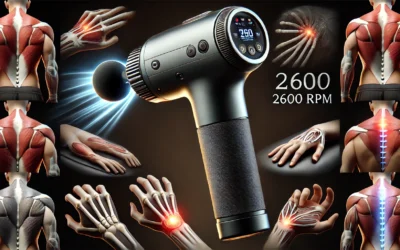 Mini Massage Gun, 2600 RPM & 12MM Amplitude, Portable & Handheld Percussion Massage Gun Deep Tissue for Athletes, Muscle Pain Relief in Neck, Back, Leg, Hand, Shoulder