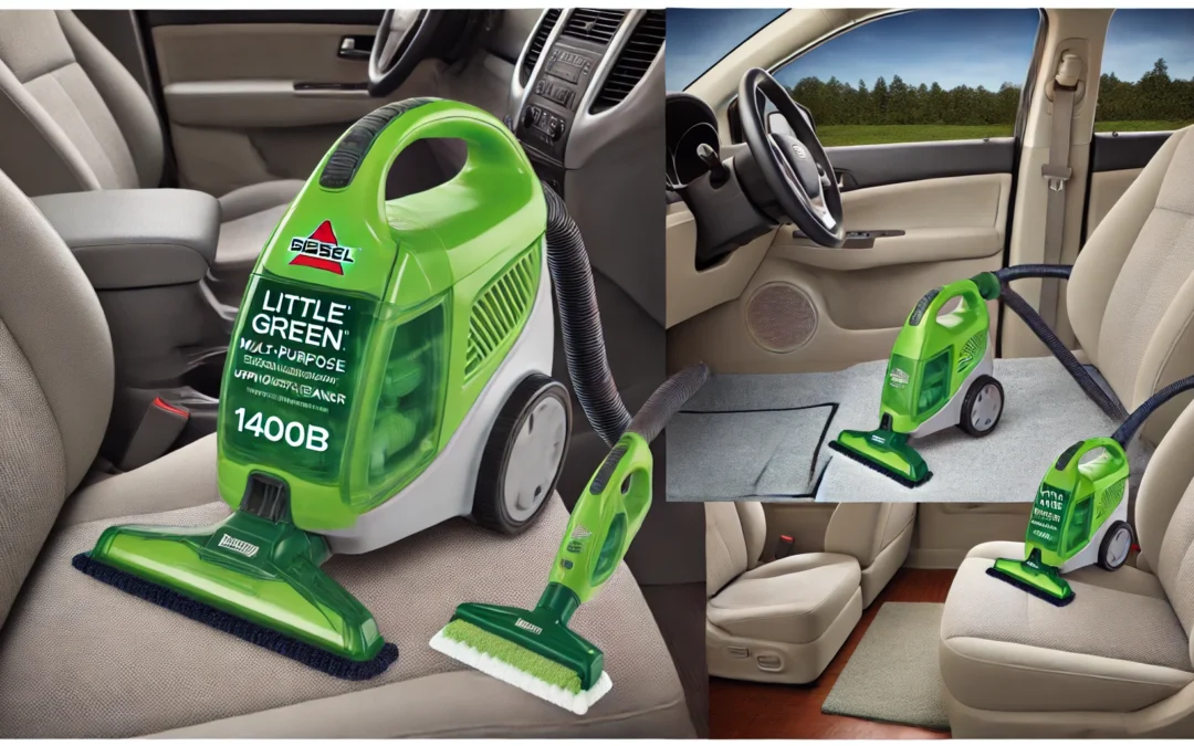 BISSELL Little Green Multi-Purpose Portable Carpet and Upholstery Cleaner, Car and Auto Detailer, with Exclusive Specialty Tools, Green, 1400B