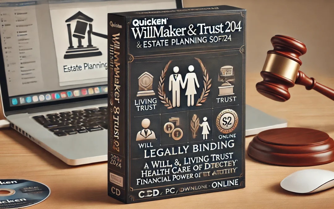 Quicken WillMaker & Trust 2024 – Estate Planning Software – Includes Will, Living Trust, Health Care Directive, Financial, Power of Attorney – Legally Binding – [CD, PC/Mac Download, Online]