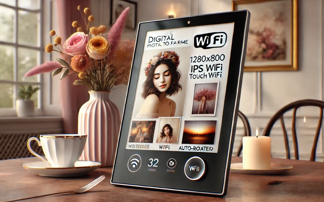 KODAK Digital Photo Frame 10.1 inch with WiFi, WiFi Electronic Frame with 32GB Storage,1280 * 800 HD IPS Touch Screen, Auto-Rotate, Share Photos and Videos, for Women