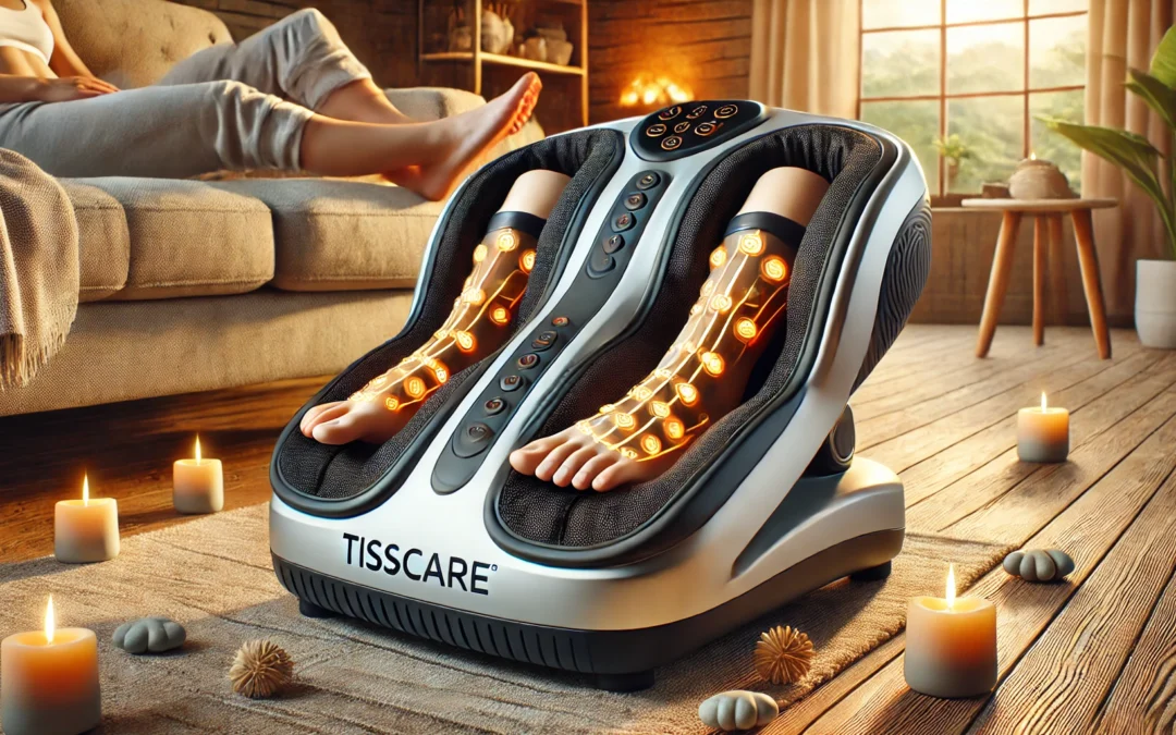 TISSCARE Shiatsu Foot Massager with Heat: Foot Massager Machine for Neuropathy, Plantar Fasciitis and Pain Relief-Massage Feet/Leg/Calf/Ankle with Deep Kneading at Home/Office, Gift for Woman and Man