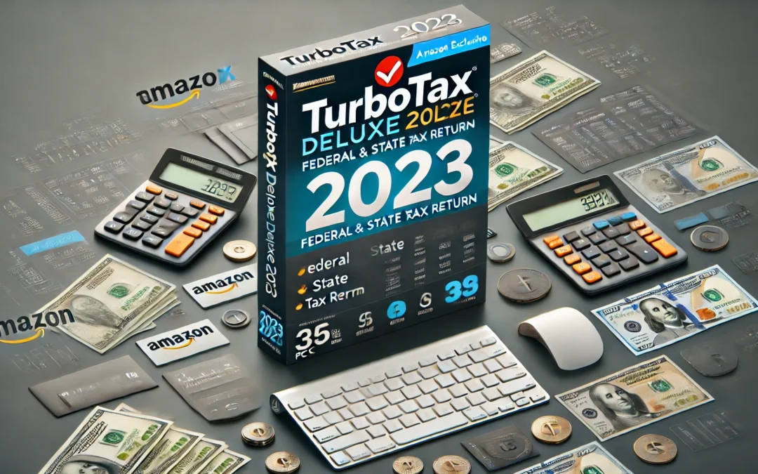 TurboTax Deluxe 2023 Tax Software, Federal & State Tax Return [Amazon Exclusive] [PC/Mac Download]