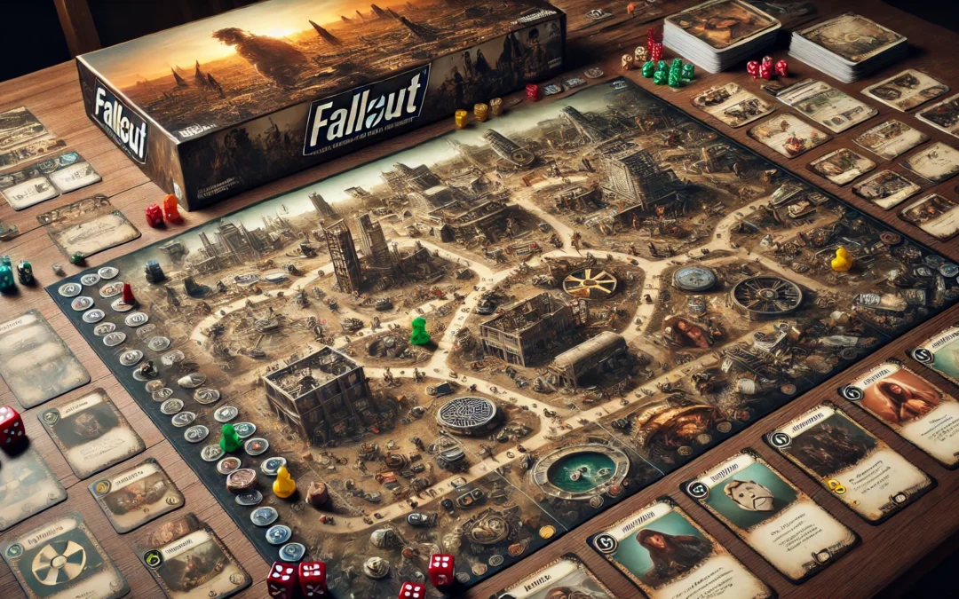 Fallout The Board Game (Base) | Strategy | Apocalyptic Adventure Game for Adults and Teens | Ages 14 and up | 1 to 4 Players | Average Playtime 2-3 Hours | Made by Fantasy Flight Games