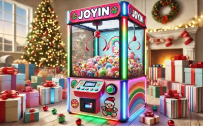 JOYIN Claw Machine Arcade Toy with LED Light & Adjustable Sound, Rechargable Dispenser Toys Mini Vending Machine for Kids – Perfect Christmas & Birthday Big Gifts for Kids, Ages 3+