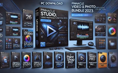 Pinnacle Studio Ultimate Video and Photo Bundle 2023 | Pinnacle Studio 26 Ultimate and PaintShop Pro 2023 plus exclusive collection of motion graphics, overlays, and scripts | [PC Download]