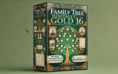 Family Tree Heritage Gold 16 – Genealogy Software – Includes Free Searches to FamilySearch, the World’s Largest Genealogy Database – CD/PC
