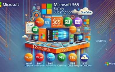 Microsoft 365 Family | 12-Month Subscription, Up to 6 People | Word, Excel, PowerPoint | 1TB OneDrive Cloud Storage | PC/MAC Instant Download | Activation Required