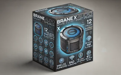 Brane Audio Brane X Smart Speaker, Portable Wireless Bluetooth Speaker, Internal RAD Subwoofer, 12 Hrs Playback, Waterproof IP57