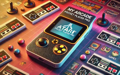 My Arcade Atari Pocket Player Pro: Portable Video Game System with 100 Games, 2.75″ Color Display, Ergonomic Design