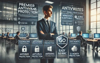 CrowdStrike Falcon Go | Premier Antivirus Protection for Small Businesses | Industry Leading Cybersecurity | Easy to Use | Easy to Install | Business Software | Windows/Mac | 12 Month Subscription