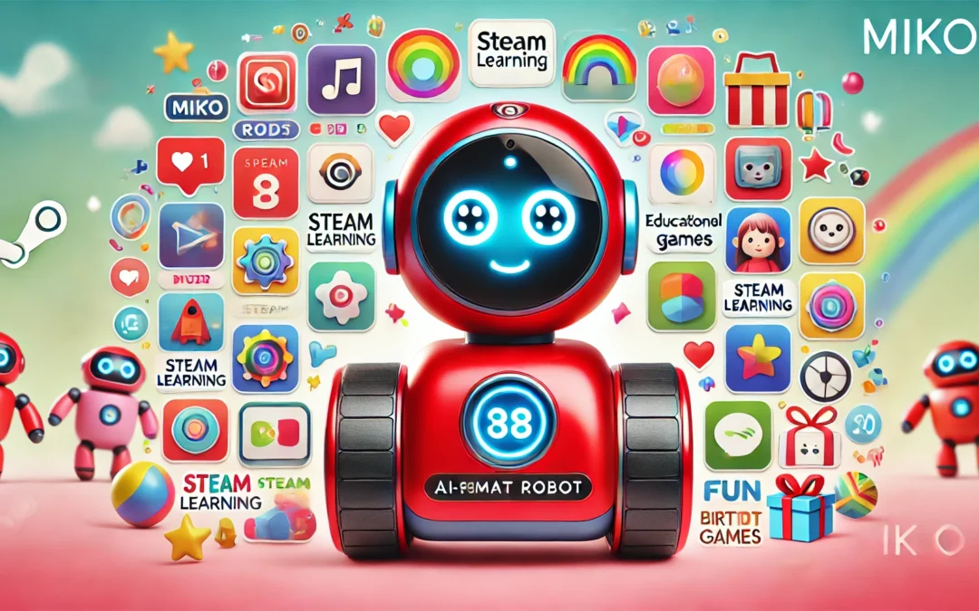 Miko 3: AI-Powered Smart Robot for Kids | STEAM Learning & Educational Robot | Interactive Robot with Learning apps & Unlimited Games | Birthday Gift for Girls & Boys Aged 5-12| Red