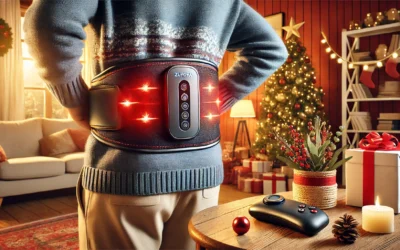 Zupora Cordless Back Massager Belt with Magnetic Controller,Red Light Therapy Massage Belt,Lower Back Massager for Pain Relief Christmas Gift for Parents Friends Yourself