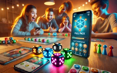 GoDice Full Pack – 6 Smart Connected Dice. Brings The Best Dice Games of All Time to the 21st Century. Educational, Fun, and Innovative Games for Family, Friends, Game nights. Free App. Cool Tech Gift