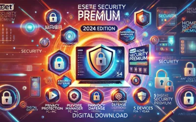 ESET Home Security Premium | Antivirus | 2024 Edition | 5 Devices | 1 Year| Password Manager | Privacy Protection | Ransomware | Anti-Theft | Digital Download [PC/Mac/Android]