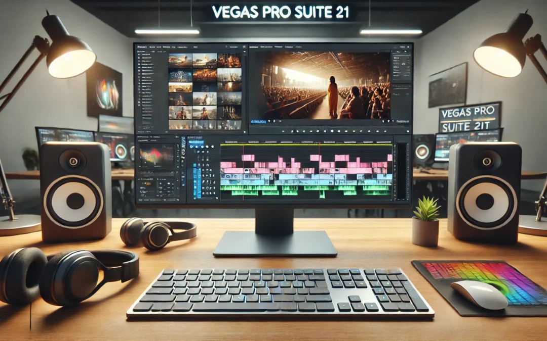 VEGAS Pro Suite 21 – Integrated video and audio editing tools for content creators | video editing software | video cutting software | video editor | Windows 10/11 PC | 1 license