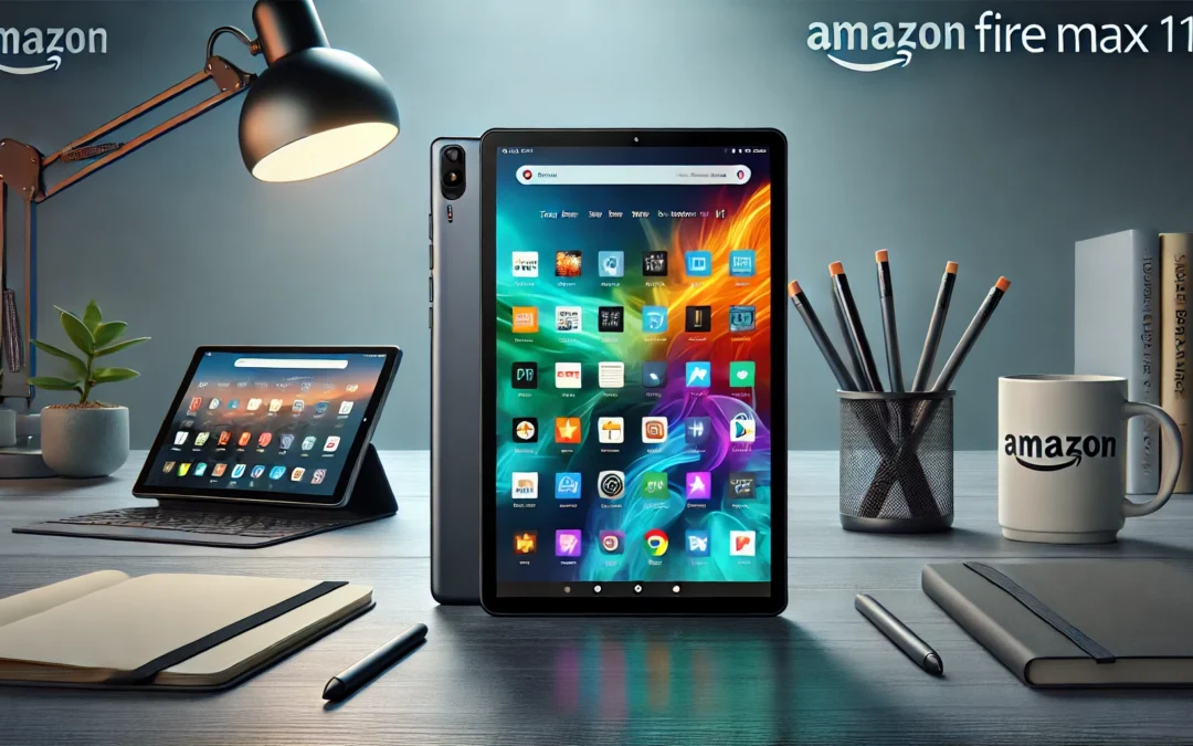 Amazon Fire Max 11 tablet (newest model) vivid 11” display, all-in-one for streaming, reading, and gaming, 14-hour battery life, optional stylus and keyboard, 128 GB, Gray, without lockscreen ads