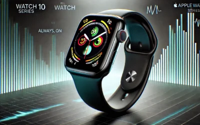 Apple Watch Series 10 [GPS 46mm case] Smartwatch with Jet Black Aluminium Case with Black Sport Band – M/L. Fitness Tracker, ECG App, Always-On Retina Display, Water Resistant