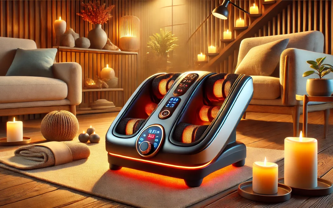 Shiatsu Foot Massager Machine with Heat, Foot and Calf Massager with Massage Roller, Deep Tissue Massager for Foot Massage and Calf Massage, Gifts for Mom & Dad