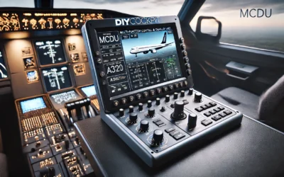 Diycockpit MCDU Multi-Function Control and Display Unit for Airbus A318, A319, A320, A321, A330/A340 Family simulators. Perfect compatibility with X-Plane v11/12, MSFS 2020