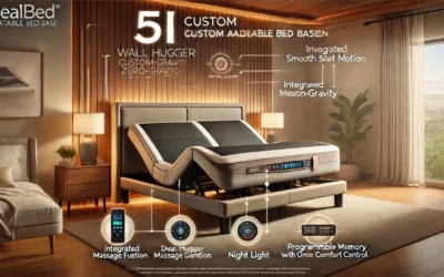 iDealBed 5i Custom Adjustable Bed Base, Wall Hugger, Massage, Zero-Gravity, Dual USB Charger, One Touch Comfort, Programmable Memory, Night Light, Advanced Smooth Silent Motion (Full)