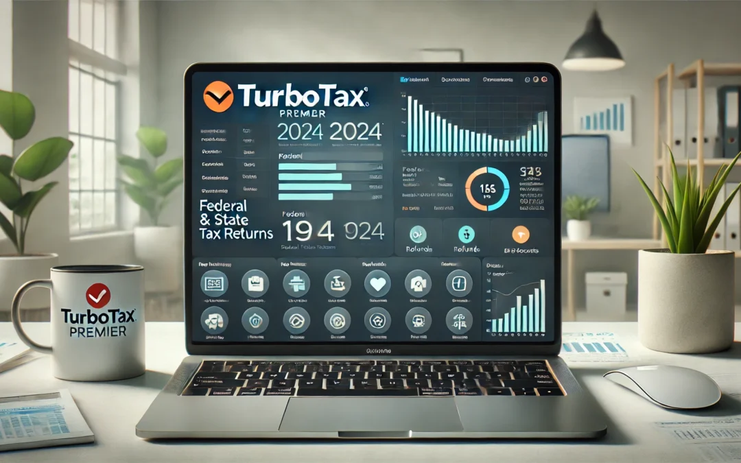 TurboTax Premier 2024 Tax Software, Federal & State Tax Return [PC/MAC Download]