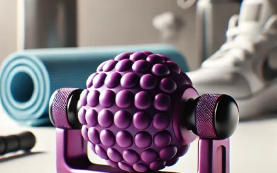 Body Back Manual Massage Roller Ball, Relax & Recover, Self-Care Massager, Athletes & Fitness, Back Massage Tool, Self-Massage Ball for Sore Muscle & Joint Pain (Purple)