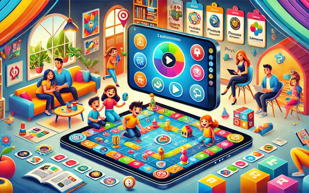 Interactive Edutainment Games for Family | App-Connected Learning Games | Physital Boardgame Console for Entire Family | Multilingual Edutainment Games (Starter Package)