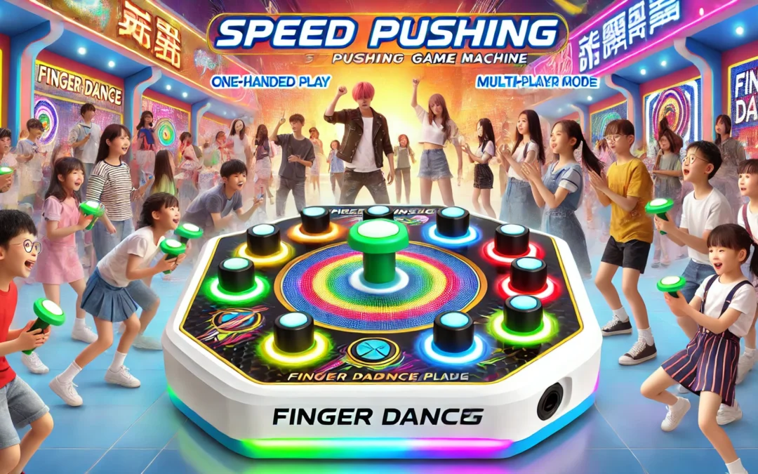 Handheld Speed Pushing Game Machine Finger Dance Machine Support One-Handed Play, Multi-Player Play, for Boys and Girls