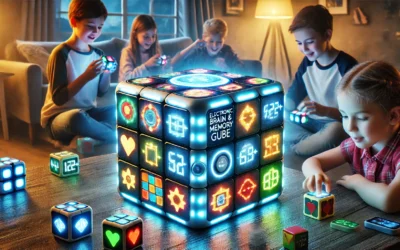 Electronic Brain & Memory Game Cube – Fun Toy Gift Ideas for Ages 6-12+ Year Old Boy & Girl – Cool Toys for Boys and Girls – Handheld Games Gifts for Kids and Teens