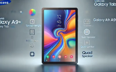Samsung Galaxy Tab A9+ Tablet 11” 64GB Android Tablet, Big Screen, Quad Speakers, Upgraded Chipset, Multi Window Display, Slim, Light, Durable Design, US Version, 2024, Graphite