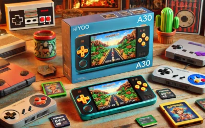 Miyoo A30 Handheld Game Console 2.8″ IPS Screen Retro Video Games Consoles with 64G TF Card Cortex-A7 Linux System 2600mAh Includes Sto