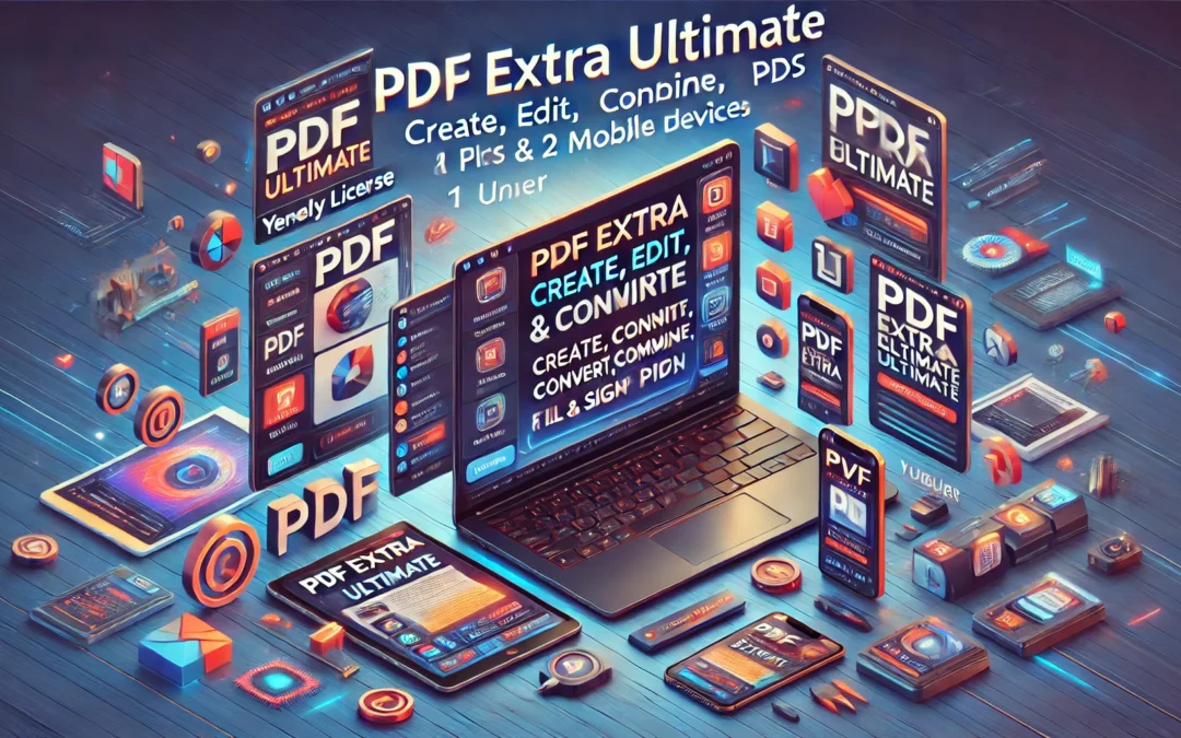 PDF Extra Ultimate | Compete PDF Reader and Editor | Create, Edit, Convert, Combine, Comment, Fill & Sign PDFs | Yearly License | 1 Windows PC & 2 Mobile Devices| 1 User [Online Code]