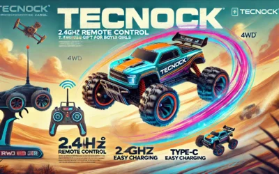 Tecnock Remote Control Car for Kids, 2.4GHz RC Car with Type-C Easy Charging, 4WD Double Sided 360° Rotates and Flips RC Stunt Car, Toys Gift for Boys and Girls