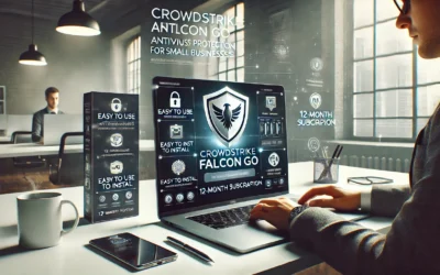 CrowdStrike Falcon Go | Premier Antivirus Protection for Small Businesses | Industry Leading Cybersecurity | Easy to Use | Easy to Install | Business Software | Windows/Mac | 12 Month Subscriptio
