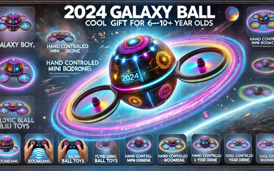 2024 Galaxy Ball, Flying Ball Toys, Flying Orb Hover Ball, Hand Controlled Mini Drone Ball Mini Drone, Cosmic Globe Boomerang, Cool Toys Gift for 6 7 8 9 10+ Years Old Boys Girls Teens