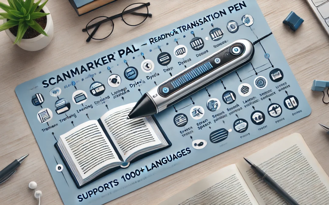 Scanmarker Pal – Reading Pen & Translation Pen for Learning Difficulties, Dyslexia, Language Learners, Translator Pen for 100+ Languages