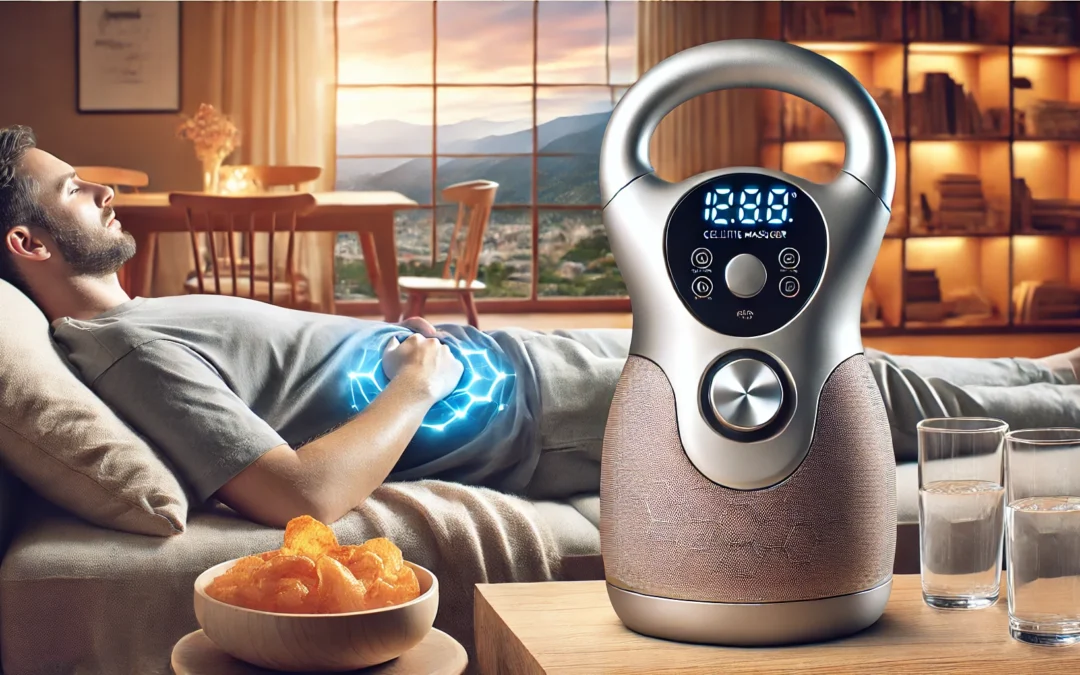 Abdominal Cellulite Massager, Electric Stomach Machine for Flattening Belly, Alleviate Discomfort Caused by Problems Like Indigestion, Gas, Constipation, or Period Cramps