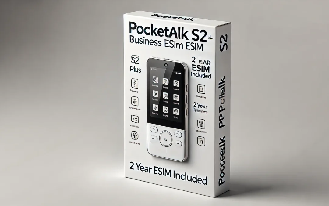 POCKETALK S2 Plus Business eSIM 2 Year White