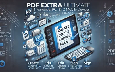 PDF Extra Ultimate | Compete PDF Reader and Editor | Create, Edit, Convert, Combine, Comment, Fill & Sign PDFs | Yearly License | 1 Windows PC & 2 Mobile Devices| 1 User [Online Code]