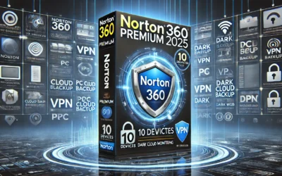 Norton 360 Premium 2025, Antivirus software for 10 Devices with Auto Renewal – Includes VPN, PC Cloud Backup & Dark Web Monitoring [Download]