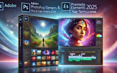 Adobe Photoshop Elements & Premier Elements 2025 | Photo & Video Editing | | 3-Year Term License | PC/MAC Code| Software Download