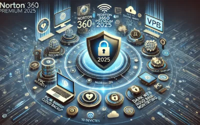 Norton 360 Premium 2025, Antivirus software for 10 Devices with Auto Renewal – Includes VPN, PC Cloud Backup & Dark Web Monitoring [Download]