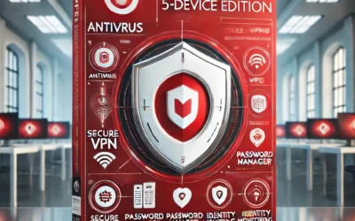 McAfee Total Protection 5-Device 2025 Ready | Security Software Includes Antivirus, Secure VPN, Password Manager, Identity Monitoring | Download