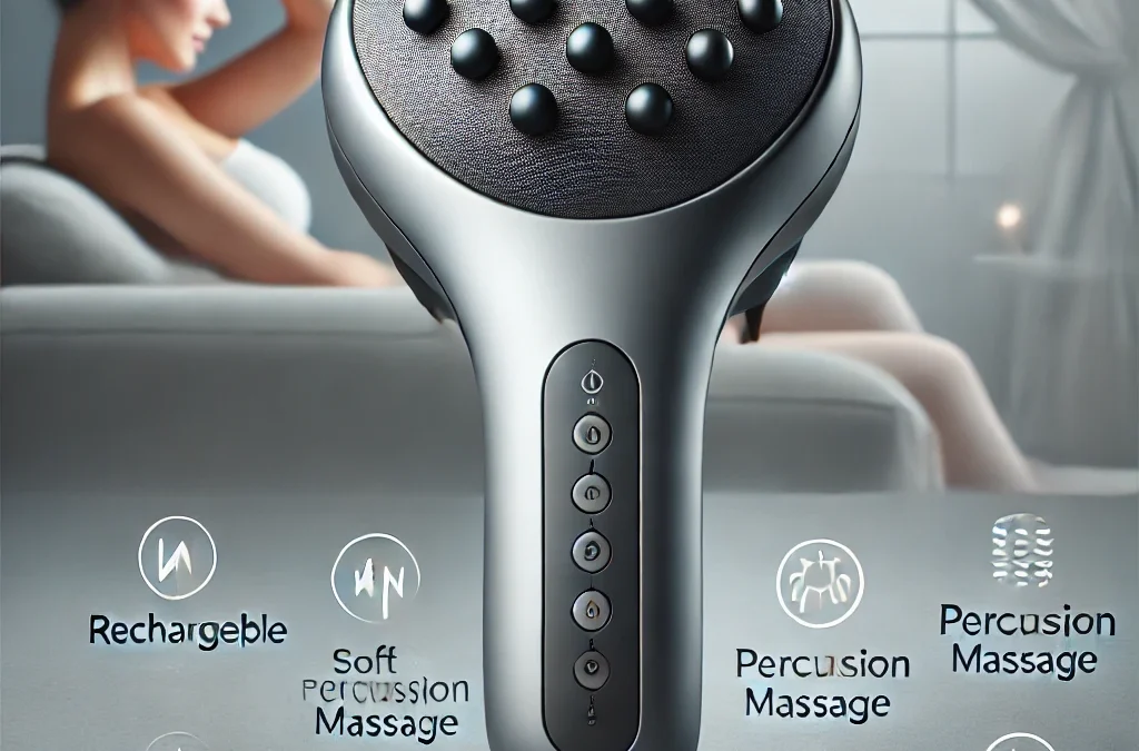 Head Scalp Massager Scalp Massage Instrument Rechargeable Massager Airbag for Head,Muscles, Leg, Electric Percussion with Portable Design for Deep Relaxation & Stress Relief Great Gift