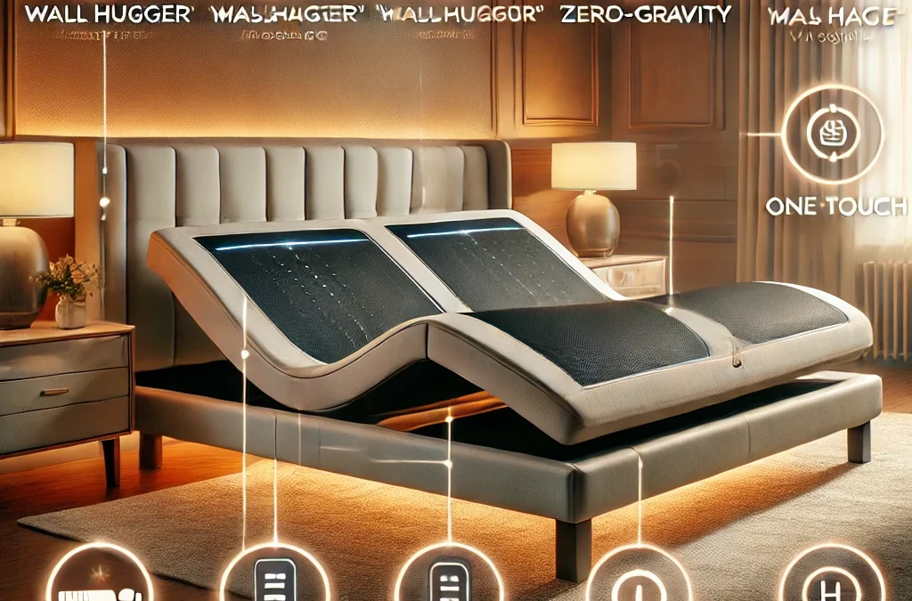 iDealBed 5i Custom Adjustable Bed Base, Wall Hugger, Massage, Zero-Gravity, Dual USB Charger, One Touch Comfort, Programmable Memory, Night Light, Advanced Smooth Silent Motion (Full)