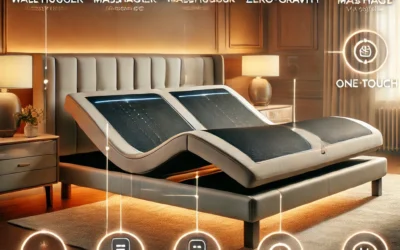 iDealBed 5i Custom Adjustable Bed Base, Wall Hugger, Massage, Zero-Gravity, Dual USB Charger, One Touch Comfort, Programmable Memory, Night Light, Advanced Smooth Silent Motion (Full)