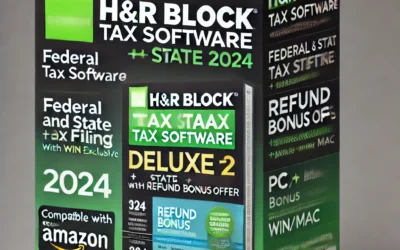 H&R Block Tax Software Deluxe + State 2024 with Refund Bonus Offer (Amazon Exclusive) Win/Mac [PC/Mac Online Code]
