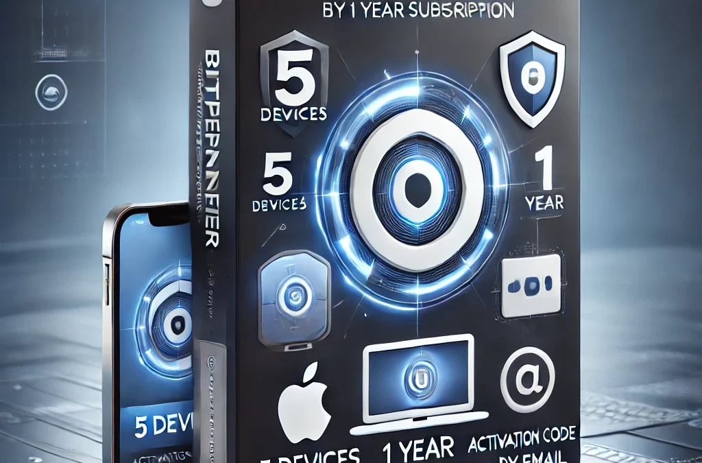Bitdefender Total Security – 5 Devices | 1 year Subscription | PC/Mac | Activation Code by email